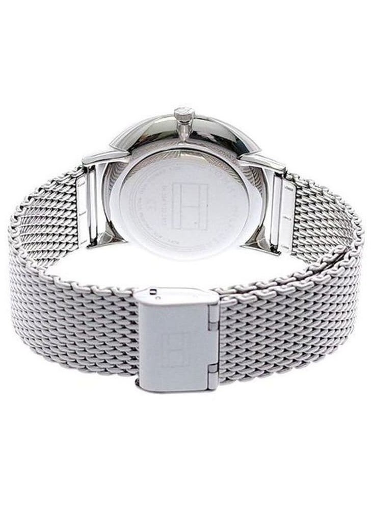 TOMMY HILFIGER - TOMMY HILFIGERMen’s Round Shape Stainless Steel Analog Wrist Watch 40 mm – Silver – 1791505 - Image 1