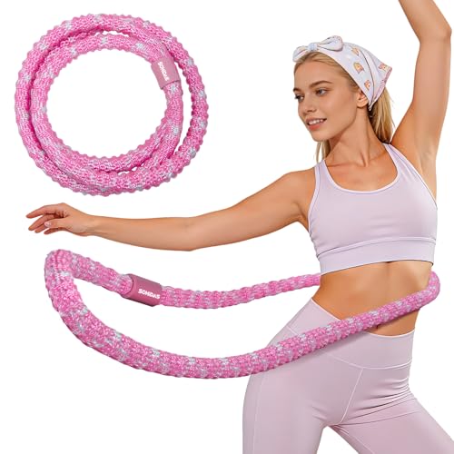 SOHIDAS Soft Hula Hoop for Adults 33lb Weighted Hula Hoops for Women Weight Loss Pilates Equipment Infinity Hoop Soft Spring Weighted Hoop for Adults Women Beginners Kids Home Travel Gym - Image 1