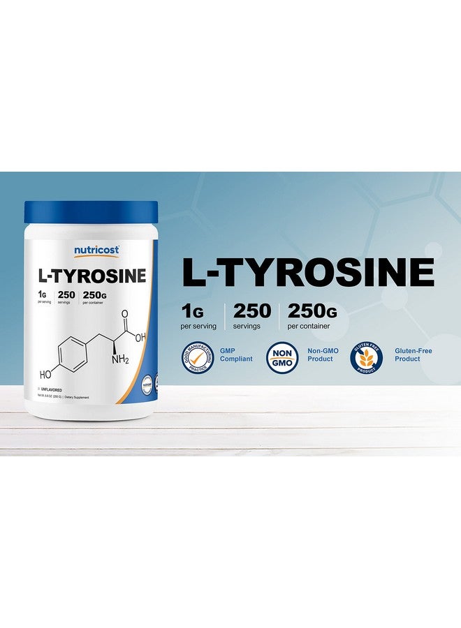 مسحوق إل تيروسين من نيوتريكوست 250 جرام - مسحوق إل تيروسين نقي 1000 ملجم لكل وجبة - Image 3
