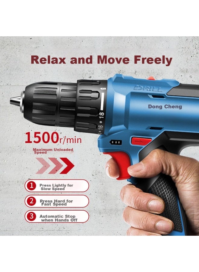DONG Cheng Dongcheng Lithium-ion Cordless Drill Wjz1201ts Electric Screwdriver Household Tool Set - Image 5