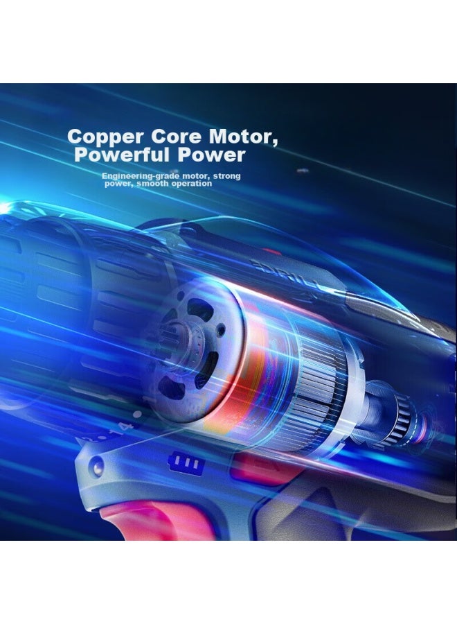 DONG Cheng Dongcheng Lithium-ion Cordless Drill Wjz1201ts Electric Screwdriver Household Tool Set - Image 3