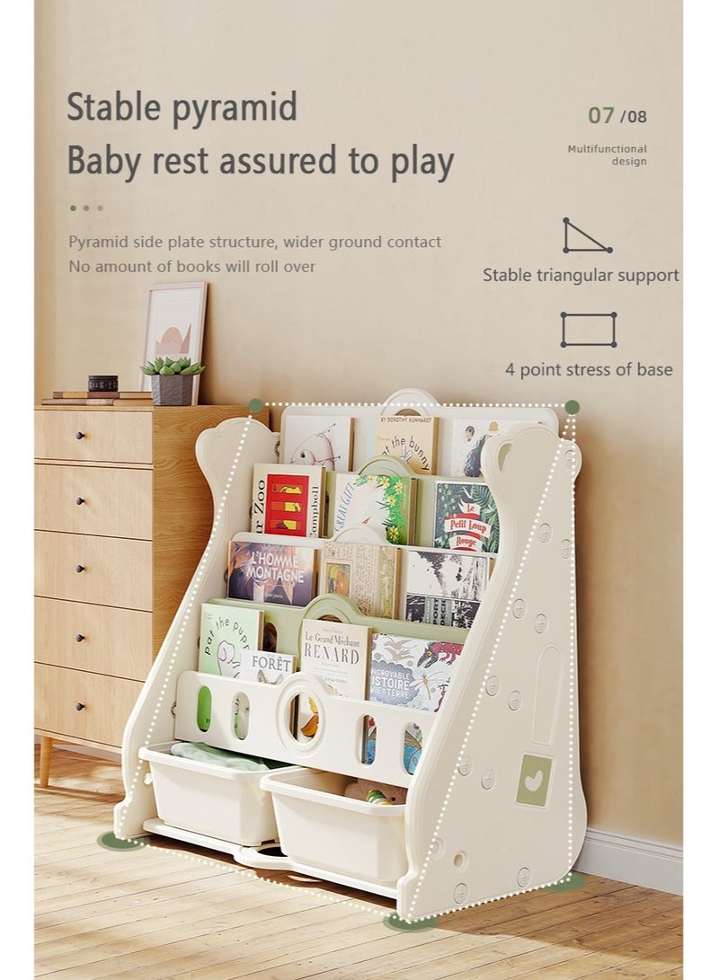 فول جوي رف كتب علي شكل الدب القطبي مكون من سبع طبقات مع صندوق71*51.8*99.9 سم - Image 5