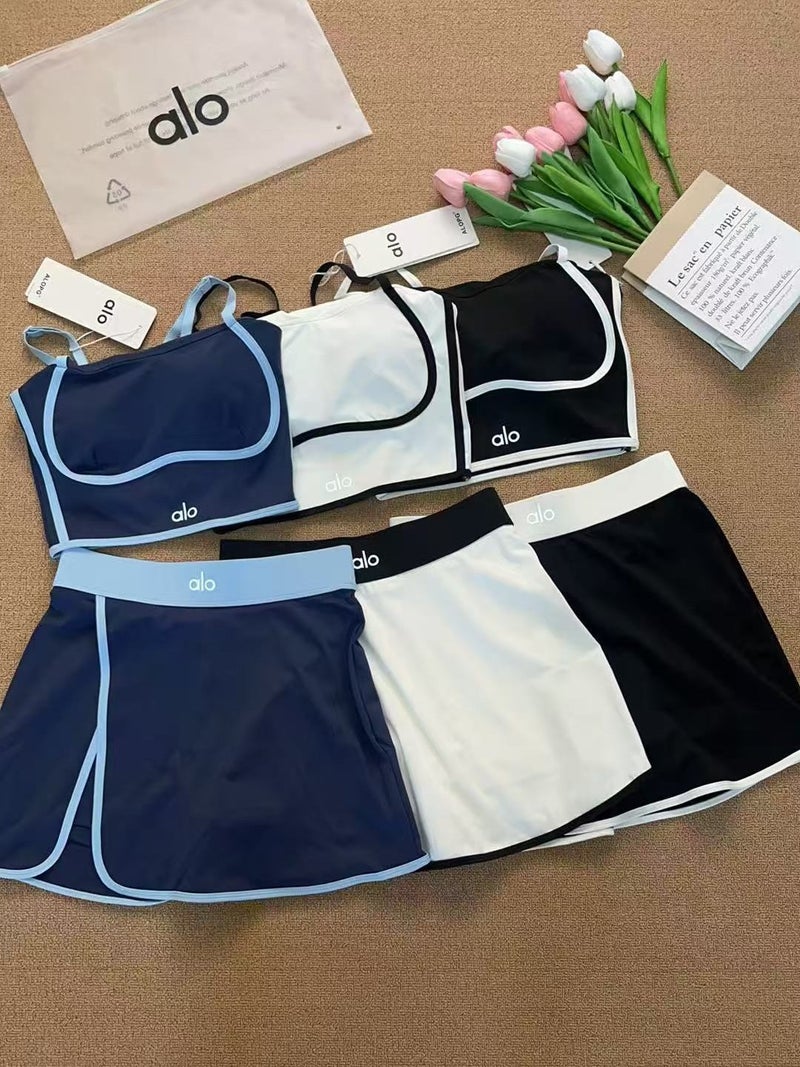 Alo Yoga Set 2026 New Arrival Women's Sports Casual Anti-Exposure Shockproof Outdoor Running Fitness Yoga  Wear - Image 2