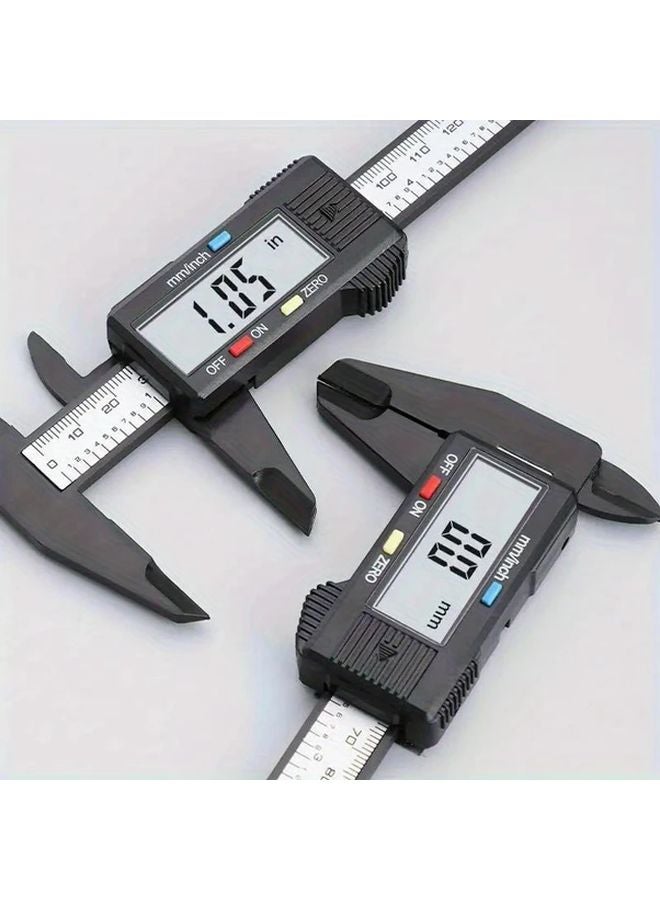 Black Digital Caliper 0 150mm LCD Display High Precision Measuring Tool - Image 2