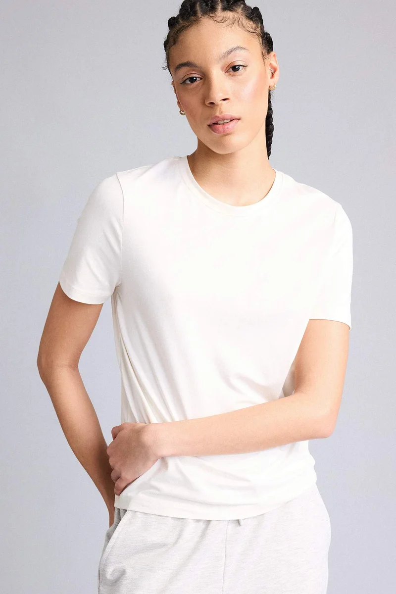 ديفاكتو Regular Fit Crew Neck Short Sleeves T-Shirt