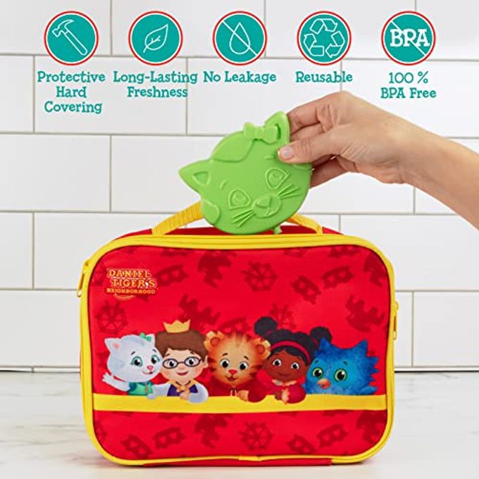 SCS Direct Daniel Tiger's Katerina Cat Kids Hard Ice Packs (3 PK)-Slim Lightweight Reusable Cooler Freezer PacksLong-Lasting Chillers Keep Food Fresh for HoursDurable Leak-Proof for Back To SchoolBPA Free - Image 5