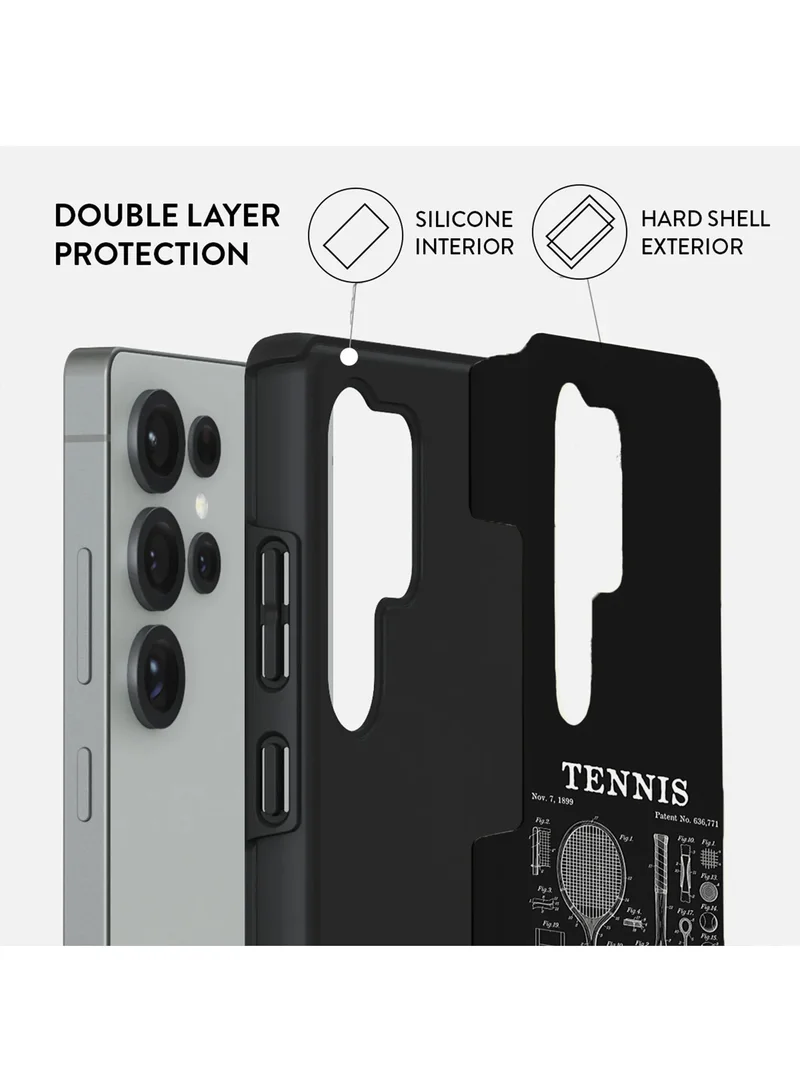 Mobcos Samsung Galaxy S24 Ultra Tennis Club Premium Case Compatible with Hybrid Dual-Layer Hard Shell + Silicone Protection - Scratch-Resistant Shockproof Mobile Cover