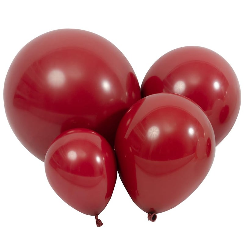 DECGOL Latex Balloons, 100-Pack Different Sizes 18 12 10 5 Inch Party Balloon Garland Kit (Ruby Red) - Image 1
