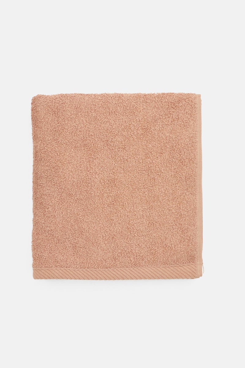 KELA منشفة يد قطنية محبوكة 50 x 100 سم، بني - Image 1