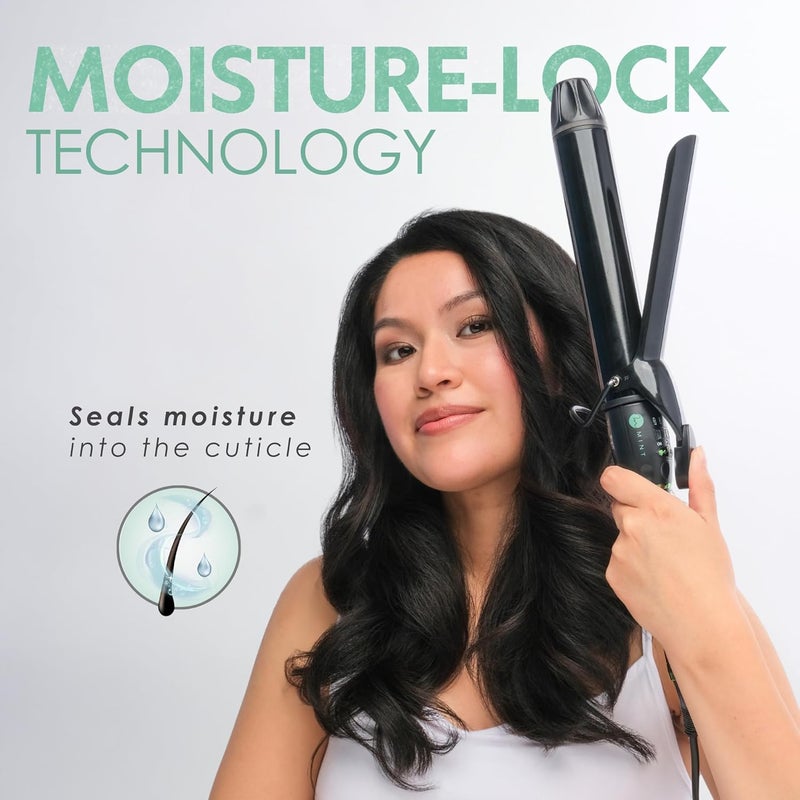 Mint Professional Extra Long Hair Curling Iron 1 1/2 inch | 2-Heater Ceramic Barrel That Stays Hot | 1.5 Inch Hair Iron Curler for Beach Waves | Travel-Ready International Dual Voltage - Image 4
