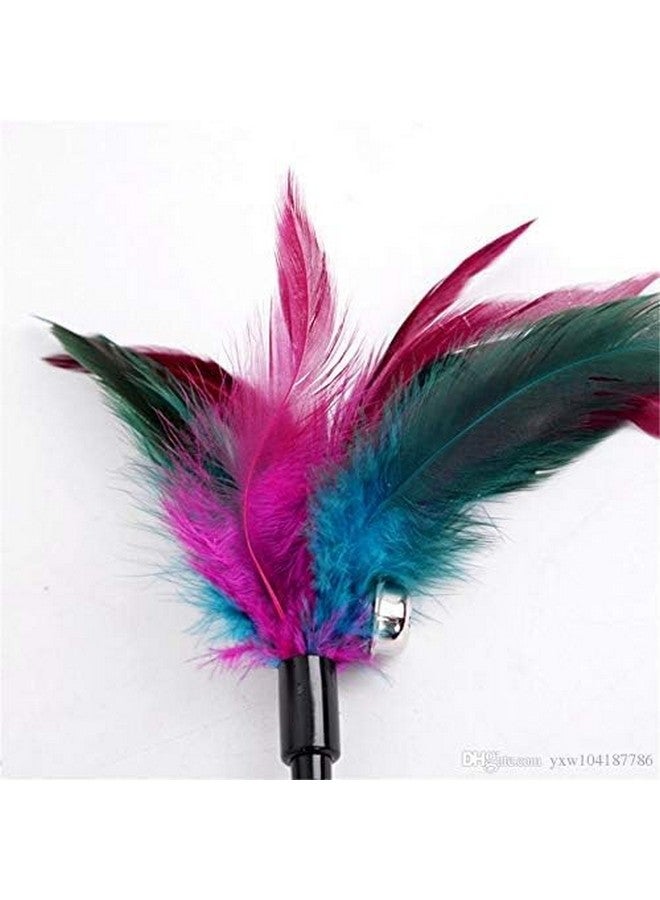 Cat Feather Spring Stick - Interactive Bell Rod Wand For Endless Playtime Enjoyment And Mental Stimulation | Engage Your Kitty'S Natural Instincts For Hunting And Pouncing (Pack Of 1) - Image 2