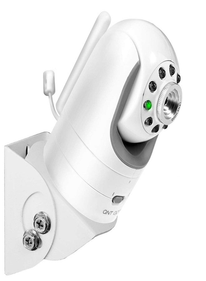 GUCHO Baby Monitor Wall Mount for Infant Optics DXR-8,Adjustable Angle Mounting Brackets for Motorola,Babysense,HelloBaby and Most Universal Camera Stand Indoor Wide Angle Aluminum Alloy Material(White) - Image 1