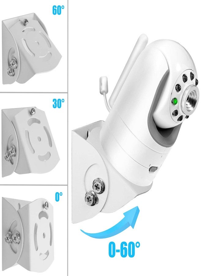 GUCHO Baby Monitor Wall Mount for Infant Optics DXR-8,Adjustable Angle Mounting Brackets for Motorola,Babysense,HelloBaby and Most Universal Camera Stand Indoor Wide Angle Aluminum Alloy Material(White) - Image 3