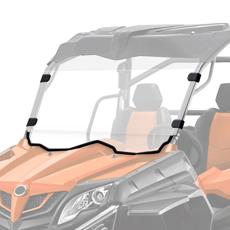 زجاج أمامي كامل مقاوم للخدش ومقاوم للأشعة فوق البنفسجية StarknightMT ZForce 800 متوافق مع CFMOTO ZForce 800 Trail 800 EX 20142022 500 Trail 20162022 1000 20182019 يناسب السقف