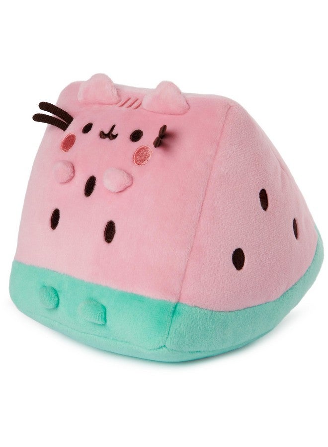GUND Pusheen Watermelon Plush, Cat Stuffed Animal for Ages 8 and Up, Pink/Green, 6” - Image 5