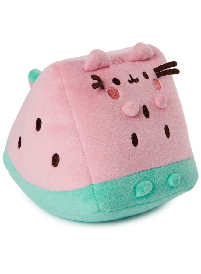 GUND Pusheen Watermelon Plush, Cat Stuffed Animal for Ages 8 and Up, Pink/Green, 6” - Image 3