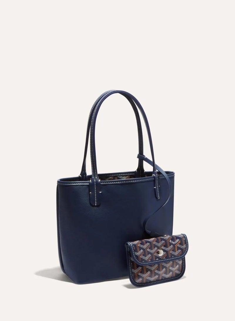 Women's Reversible Fashion Tote Handbag with Detachable Small Pouch – Stylish, Casual, and Versatile for Everyday Use - Image 2