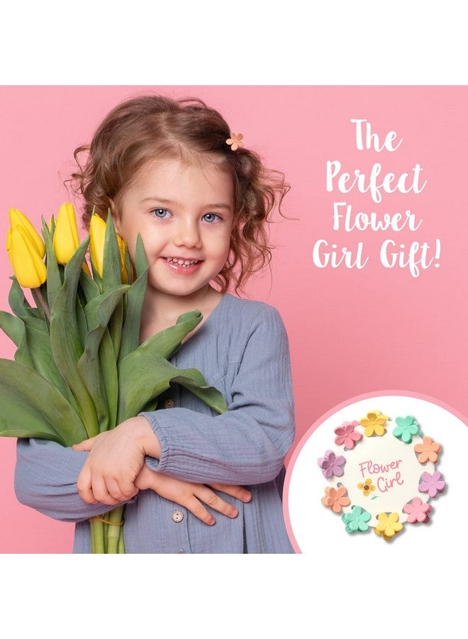 Pop Fizz Designs Flower Girl Gift Flower Girl Hair Clips (Set Of 2) ; Will You Be My Flower Girl Proposal Gifts ; Flower Girl Thank You Present Hair Clips ; Flower Girl Gifts From Bride - Image 5