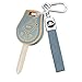 FT FUNTOR for Nissan Key Fob CoverTPU 360Full CoverageFit for Rogue Sentra Altima Versa Armada Cube NV Infiniti FX35 Key Car Accessories Holder Blue Gold Border - Image 2