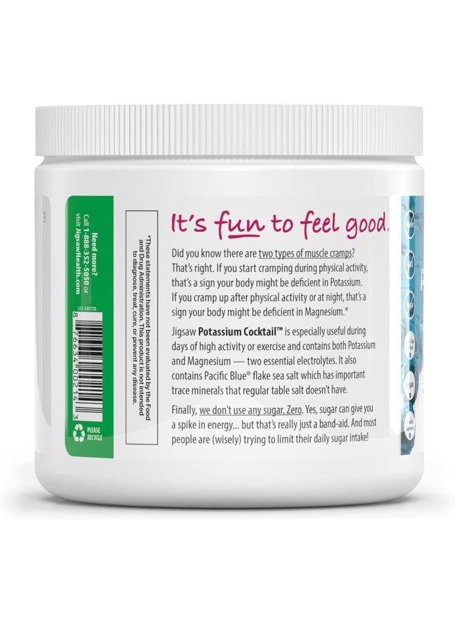 Jigsaw Health Jigsaw Health Potassium Cocktail Formerly Pickleball Cocktail | Blue Raspberry, 60 Serving Jars  - Image 2
