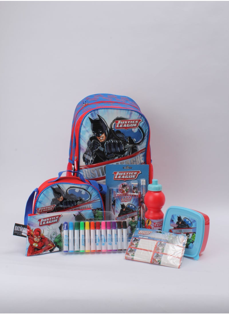 Justice League - Justice League Trolley Backpack Set of 25 Pieces - Image 1
