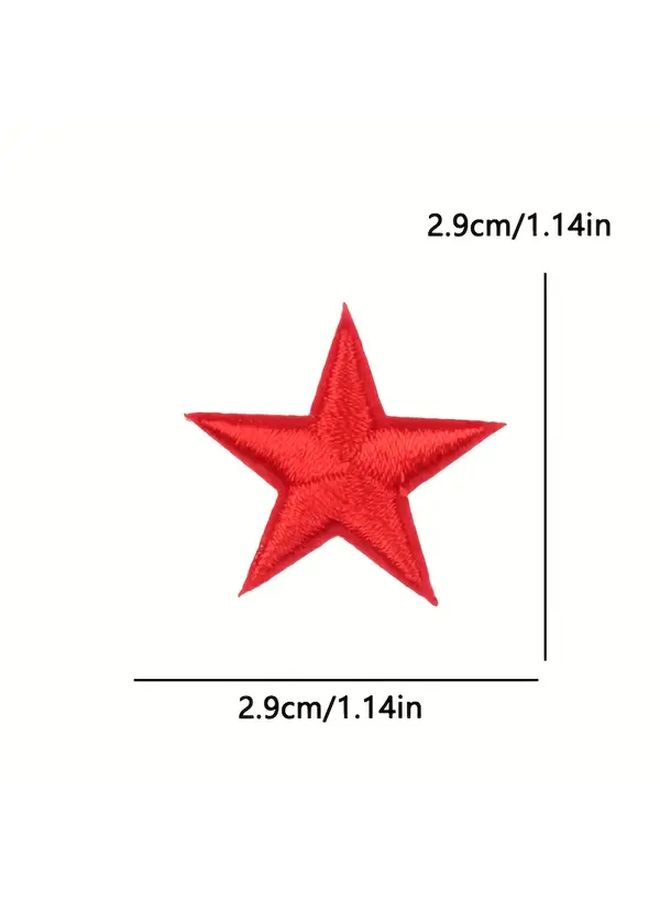 مجموعة لصق تطريز حديدي من 10 نجوم ملونة للملابس PE14645CT - Image 3