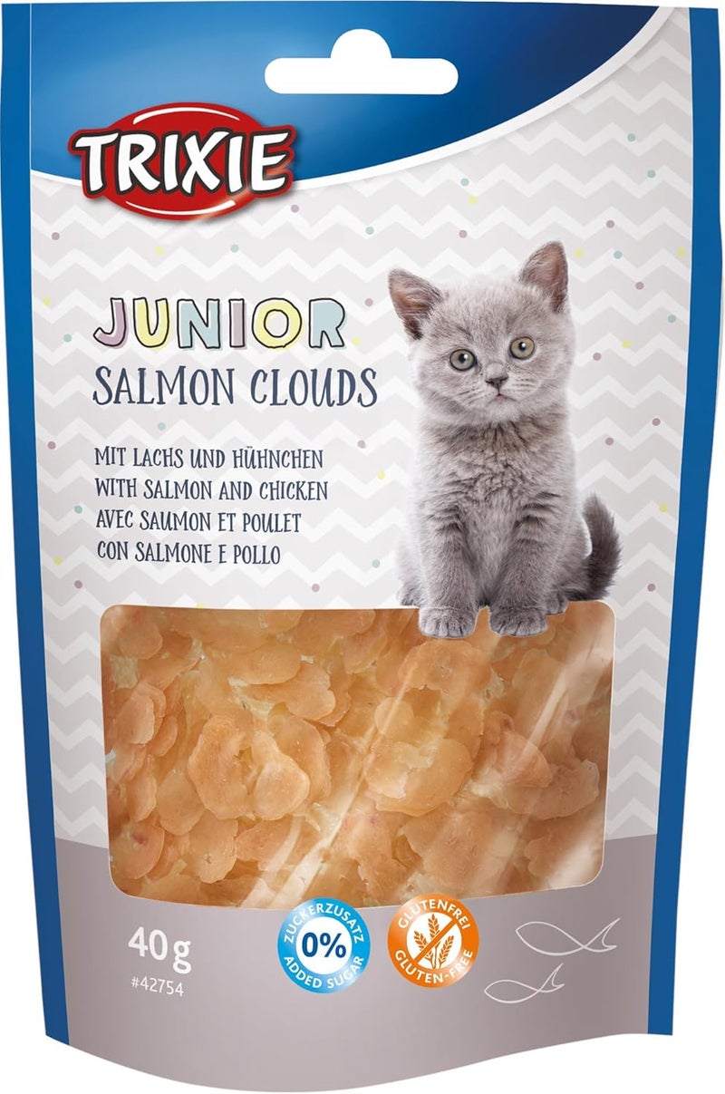Trixie Junior Salmon Clouds Cat Treats - 40G - Image 1