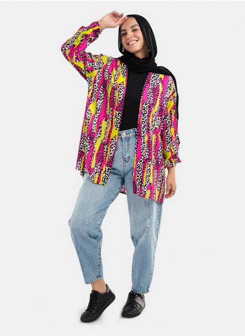 Kimono with Elastic Cuffs