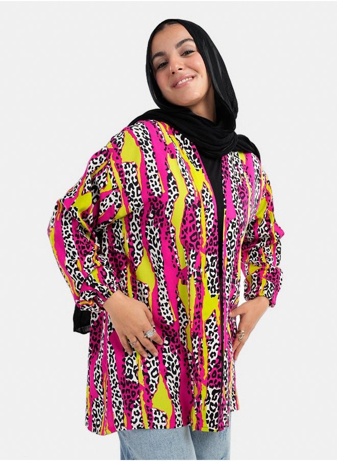 Kimono with Elastic Cuffs
