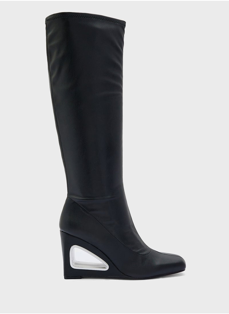 Katy Perry Mid Heel Close Toe Keen Boots  - Image 1