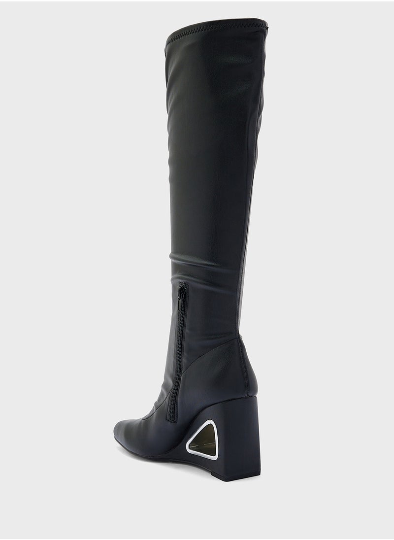 Katy Perry Mid Heel Close Toe Keen Boots  - Image 3