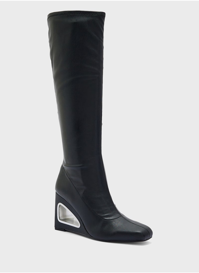 Katy Perry Mid Heel Close Toe Keen Boots  - Image 2