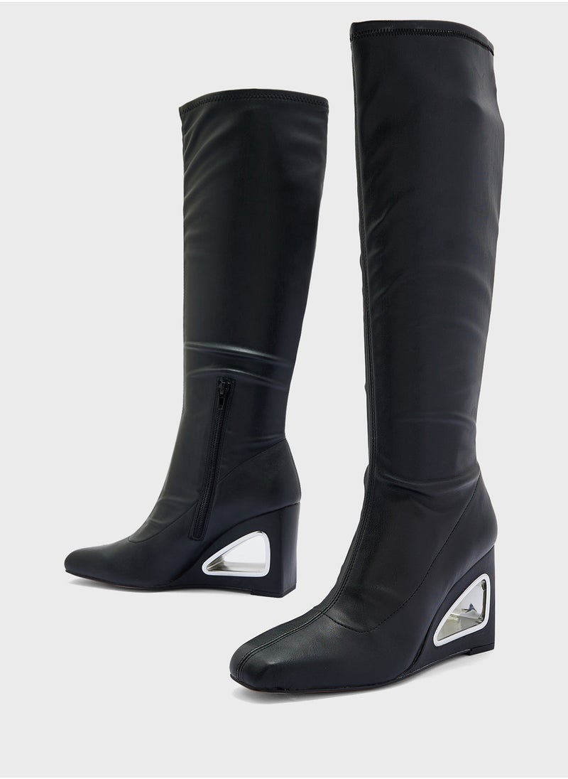 Katy Perry Mid Heel Close Toe Keen Boots  - Image 4