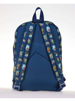KAUKKO Kids&love Navy Blue Zombie Pizza Primary School Backpack - Boy  - Image 3