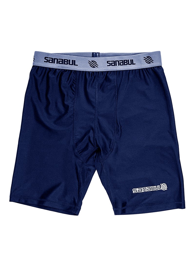 سنابول شورت ضغط رجالي – مقاس 2XL، أزرق داكن، مناسب للملاكمة، MMA وفنون قتالية، أداء رياضي قابل للتنفس - Image 2