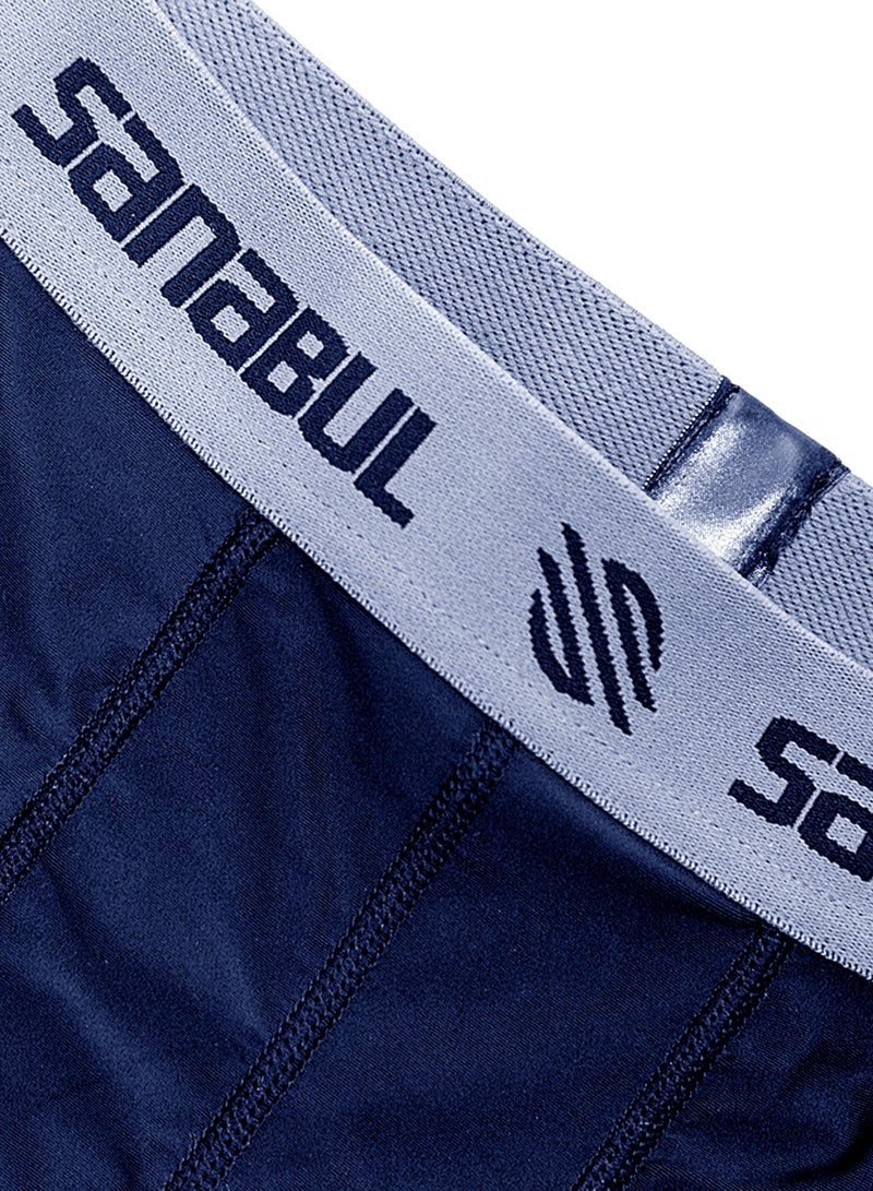 سنابول شورت ضغط رجالي – مقاس 2XL، أزرق داكن، مناسب للملاكمة، MMA وفنون قتالية، أداء رياضي قابل للتنفس - Image 4