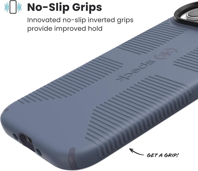 Speck CANDYSHELL Grip +MS Case for iPhone 17 Air - Mystery Blue/Faded Denim | Slim Protective Grip | Drop Protection | MagSafe Compatible - Image 4