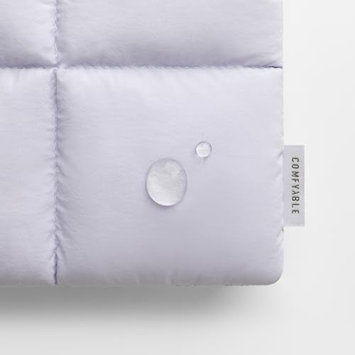 Comfyable Puffy Laptop Sleeve 15 16 Inch, Quilted Puffer Laptop Carrying Case for Women, Pillow Pouch Compatible for MacBook Air M5 & MacBook Pro M5 Pro/Max 2026, Lavender - Image 5