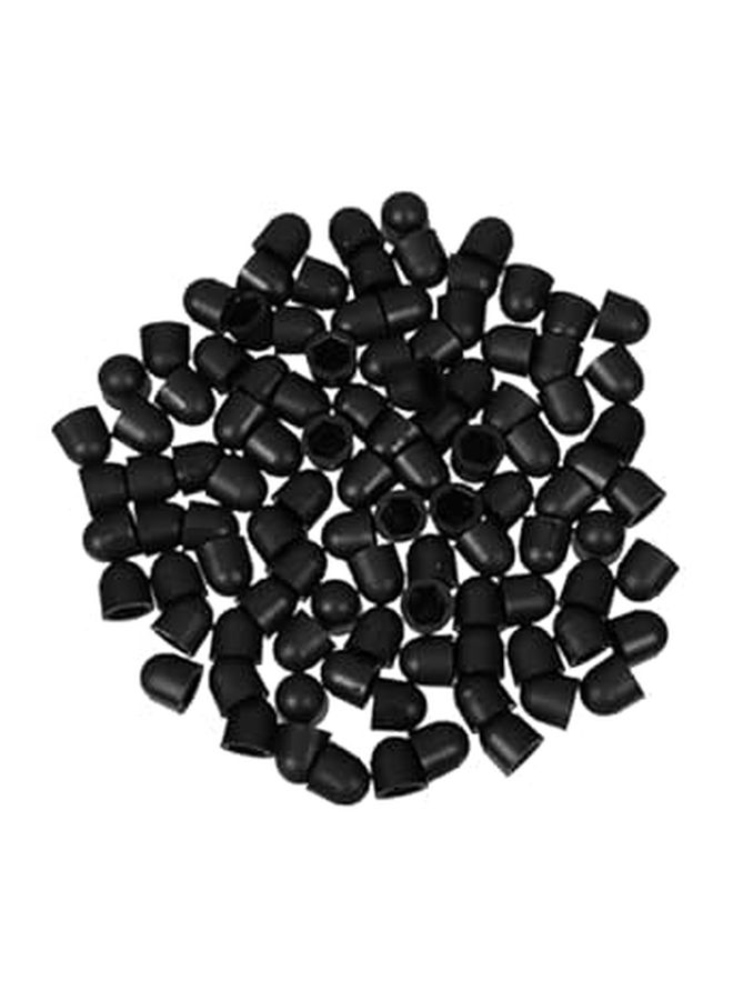100 Pcs Plastic Higher Dome Nut Covers Hexagon Bolt Caps Screw Protection Covers - Image 1