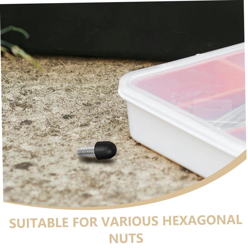 100 Pcs Plastic Higher Dome Nut Covers Hexagon Bolt Caps Screw Protection Covers - Image 4