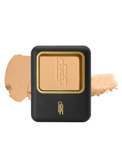 Black Radiance Black Radiance Pressed Powder Buildable  Blendable Matte Finish Shine Control Compact with Mirror  Applicator CrueltyFree  Vegan  French Toast 
