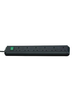 Brennenstuhl Brennenstuhl Eco-Line, 6-way extension lead with power switch and 1.5m cable, extremely energy-efficient, colour: black  - Image 1