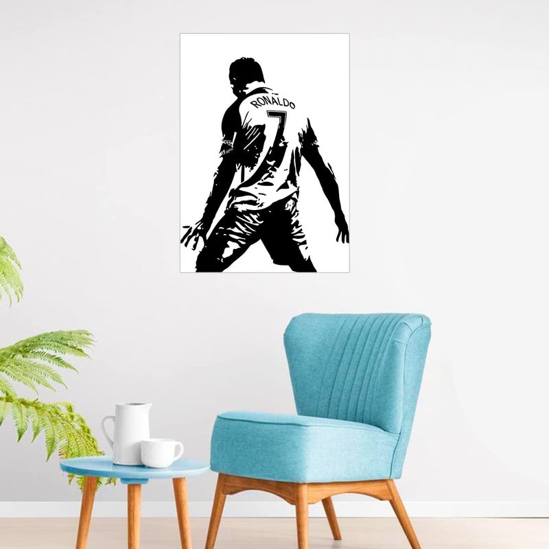 Ronaldo wall Sticker - Ronaldo Winning Signature wall poster - CR7 wall poster - 300GSM - Glossy - Strong adhesive Sticker Poster  - Image 2
