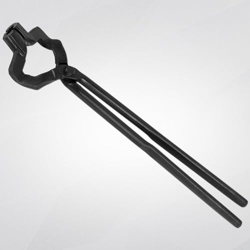 Bonbo Knifemaking and Blacksmithing Tongs, 16" Z V-Bit Tongs Ideal for Beginner and Seasoned Blacksmiths & Bladesmiths, Z-Jaw Offset Knife Making Tongs Blacksmith Z Type Tongs with V-Bit Jaws - Image 5