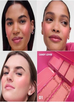 SEPHORA SEPHORA COLLECTION Blush Blush Blush Palette – Trio of Blushes – 01 Candy Lover | Fresh Pink Shades | Cream & Powder Blush Formula – 7.7ml  - Image 2