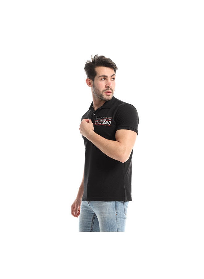 Andora - Casual Printed Polo Neck Polo - Image 1
