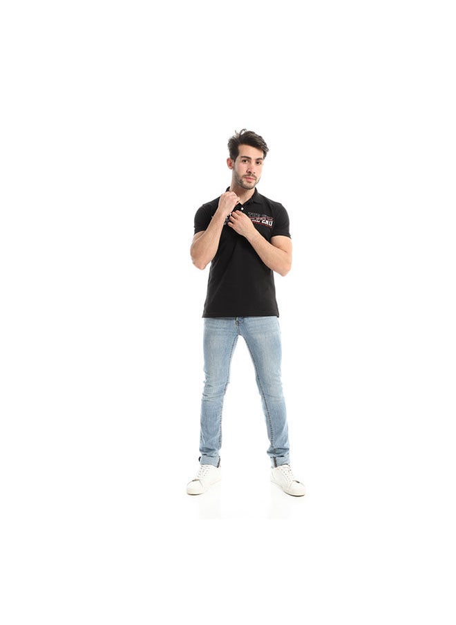 Andora - Casual Printed Polo Neck Polo - Image 1