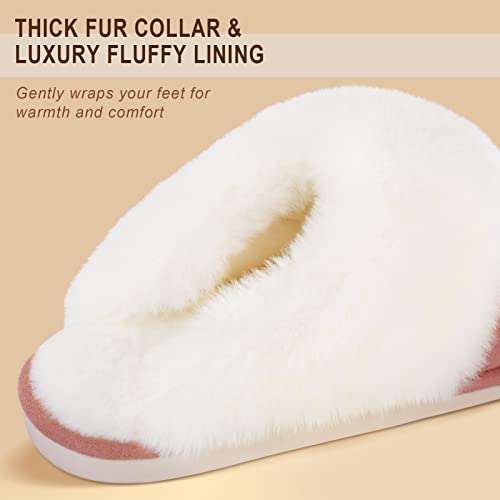 Parlovable Women's Memory Foam Slippers - Cloud-Like Comfort for Hard Floors, Ultra-Soft Machine Washable Indoor Outdoor House Shoes with Non-Slip Sole, Lotus Root Pink 9-10 - Image 4