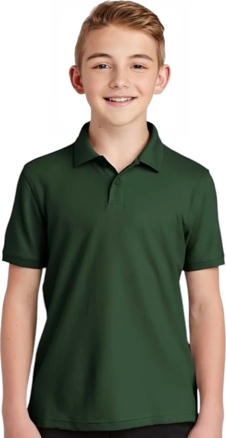 Tezzgelsin 3-Piece Boys Cotton Polo Collar T-Shirt Daily and School Uniform School T-Shirt