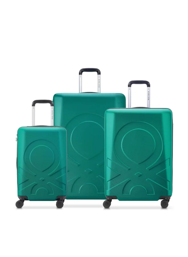 Delsey United Colors of Benetton By Delsey Fabrica  Hardside  55/70/82cm Trolley  Green